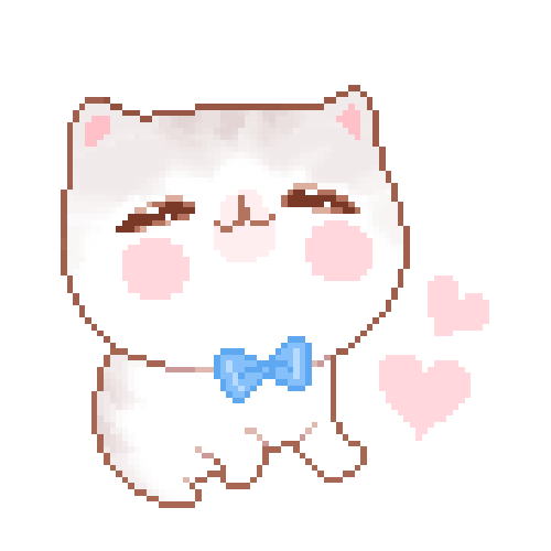 floating cat sticker